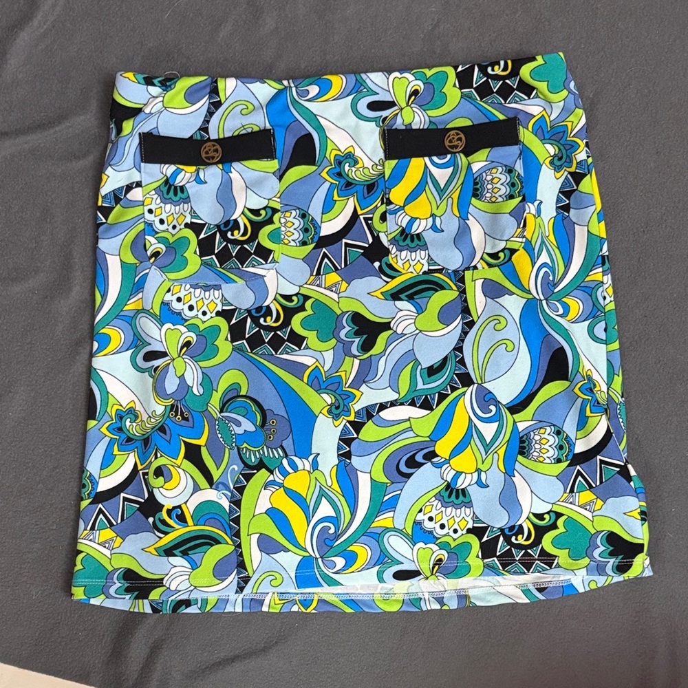 Vibrant Floral Mini Skirt